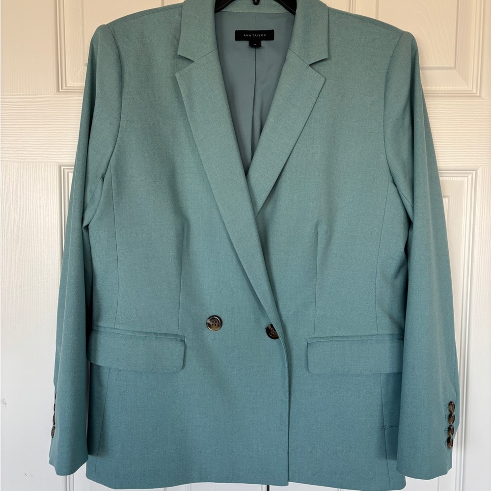 Ann Taylor Teal Tailored Blazer